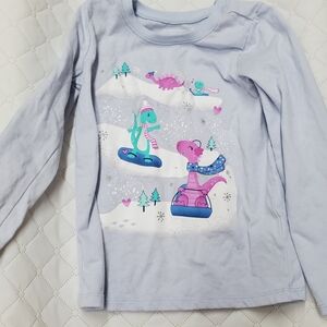 Sz 4 Dino Long Sleeve Top